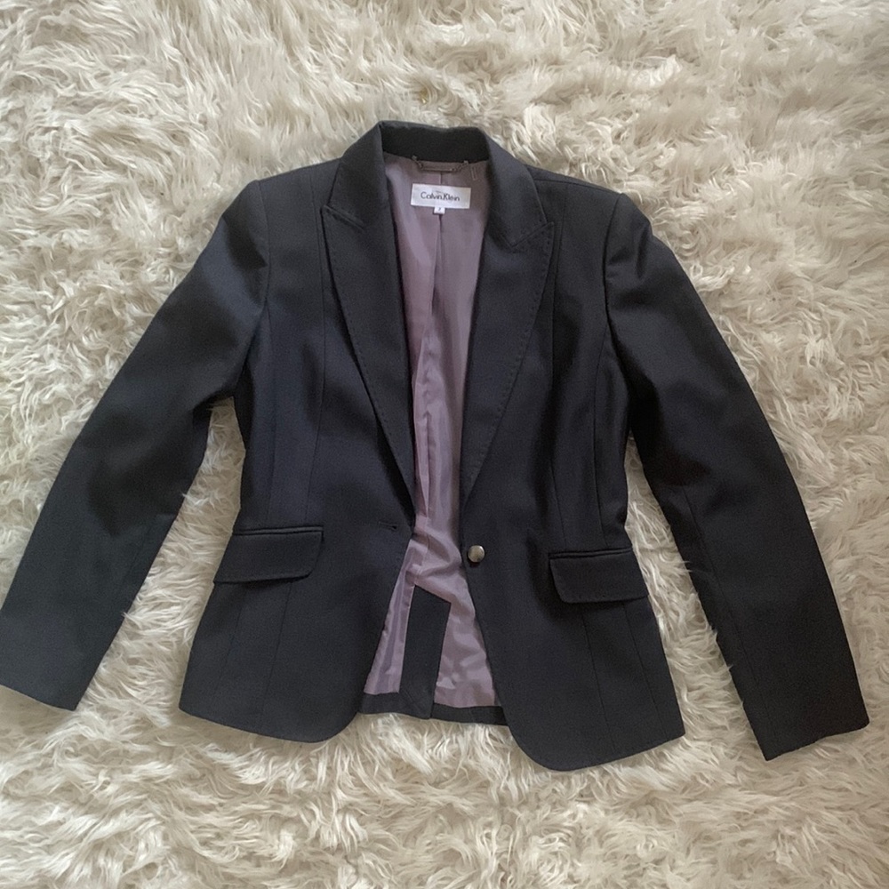 Women s blazer. Blue grey colour.